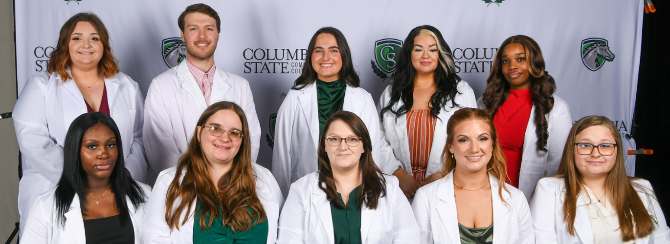 Pictured (standing left to right): Taylor Sparks, Mason Thomas, Gracy Calvert, Haven Jones and Kristen Moneghan. Pictured (sitting left to right): Ta’Brasia Jones, Tabitha Ratchford, Myki Antisdel, Megan Perry and Chloe Gazaway. 