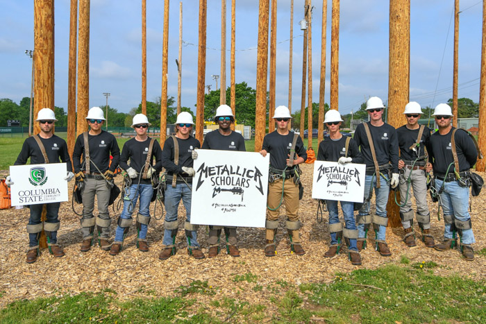 Spring 2025 Pre-Apprentice Lineworker Metallica Scholars Initiative recipients