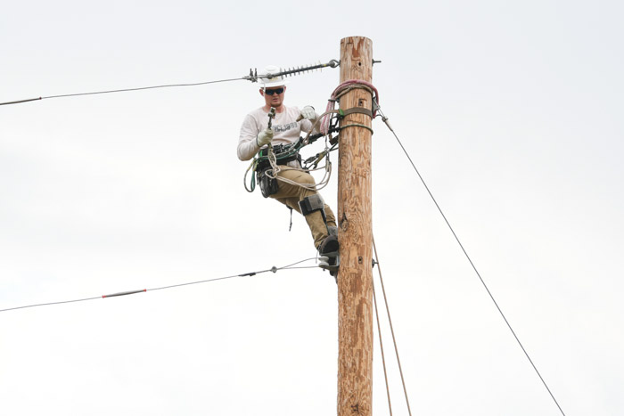 Braden Fields from Lawrenceburg completes the bell change.