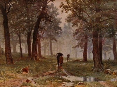 painting of a walk in the woods