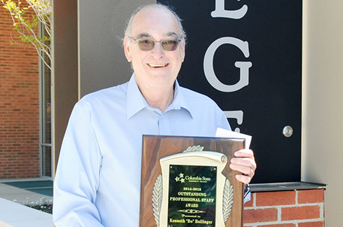 Bo with his outstanding professional staff award